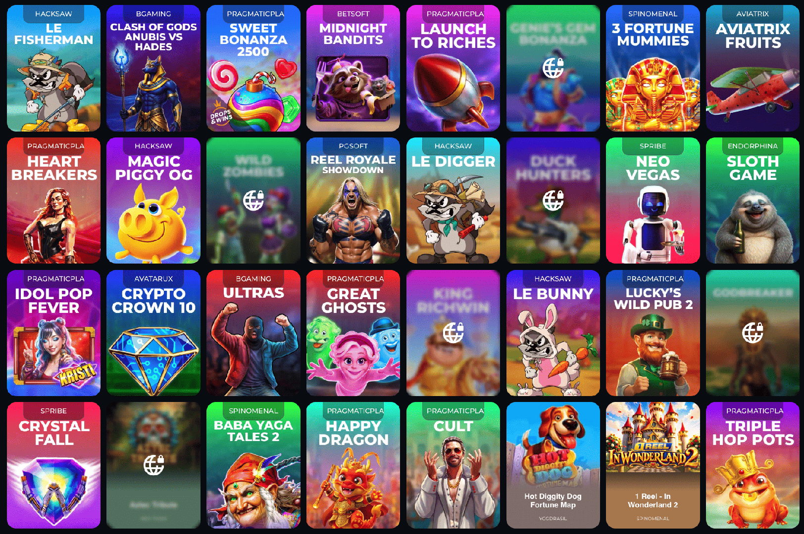 MInebit Online Casino slots